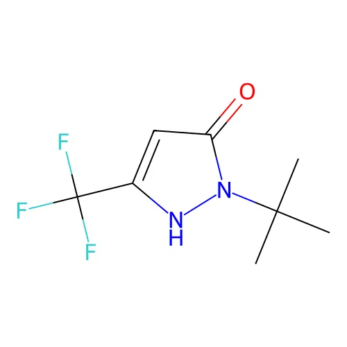 1H-Pyrazol-5-ol, 1-(1,1-dimethylethyl)-3-(trifluoromethyl)- structure