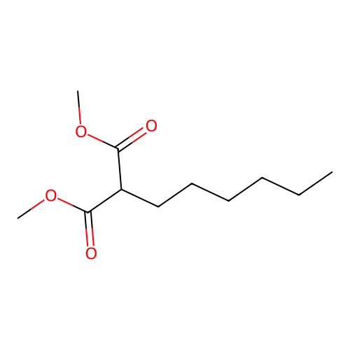 Dimethyl n-hexylmalonate structure