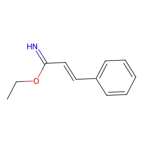 (e)-3-Phenyl-acrylimidic acid ethyl ester structure