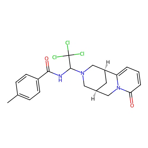 C21H22Cl3N3O2 structure