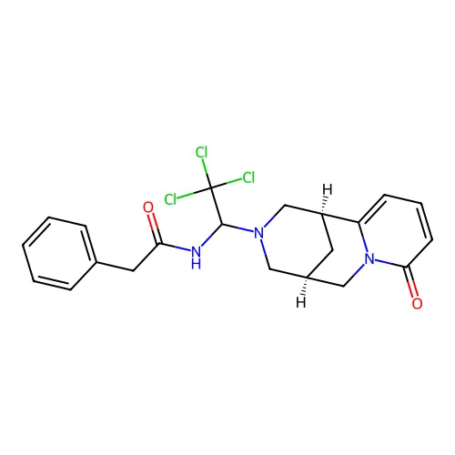 C21H22Cl3N3O2 structure