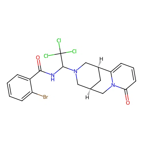 C20H19BrCl3N3O2 structure