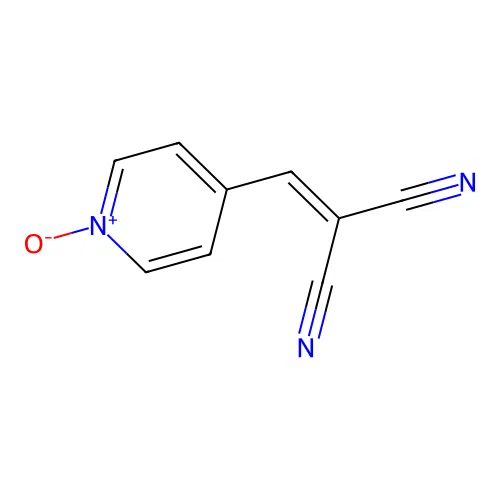 2-[(1-Oxidopyridin-1-ium-4-yl)methylidene]propanedinitrile structure