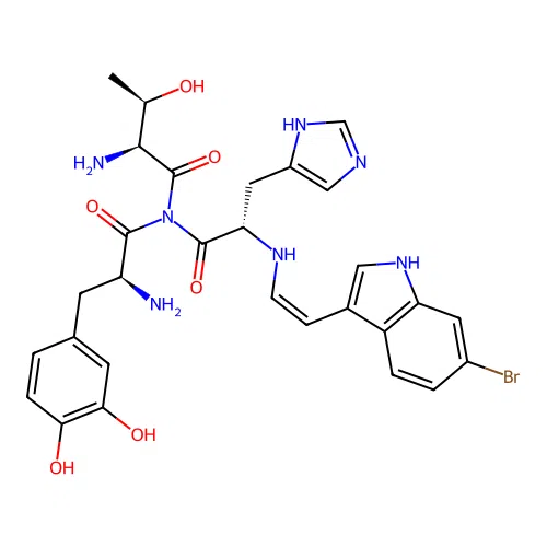 Halocyamine B structure