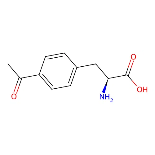4-Acetyl-L-phenylalanine structure