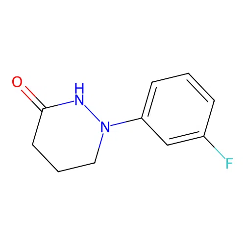 1-(3-Fluoro-phenyl)-tetrahydro-pyridazin-3-one structure