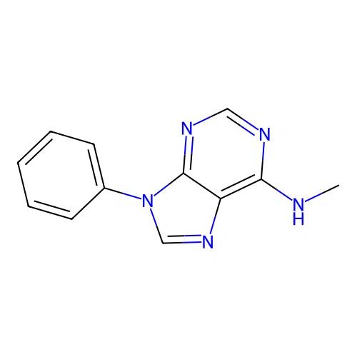 N-methyl-9-phenylpurin-6-amine structure