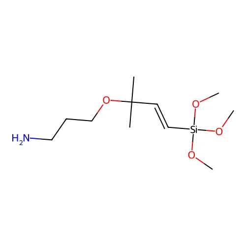 3-(1-Aminopropoxy)-3,3-dimethyl-1-propenyltrimethoxysilane structure