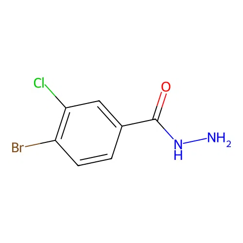 4-Bromo-3-chlorobenzhydrazide structure