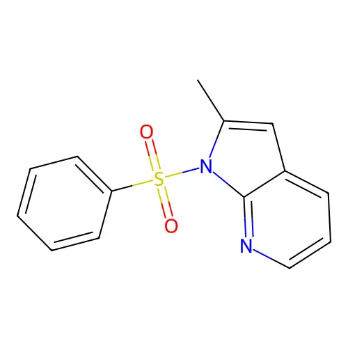 2-methyl-1-(phenylsulfonyl)-1H-pyrrolo[2,3-b]pyridine structure