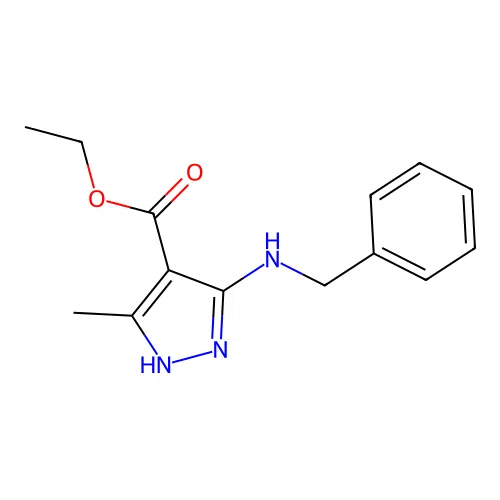 ethyl 5-(benzylamino)-3-methyl-1H-pyrazole-4-carboxylate structure