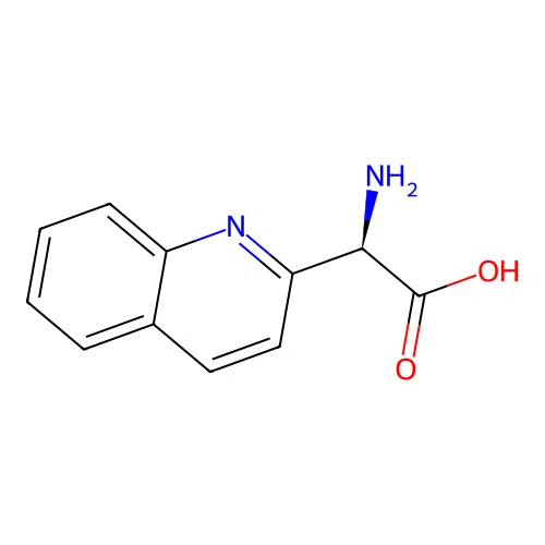 (2R)-2-amino-2-quinolin-2-ylacetic acid structure