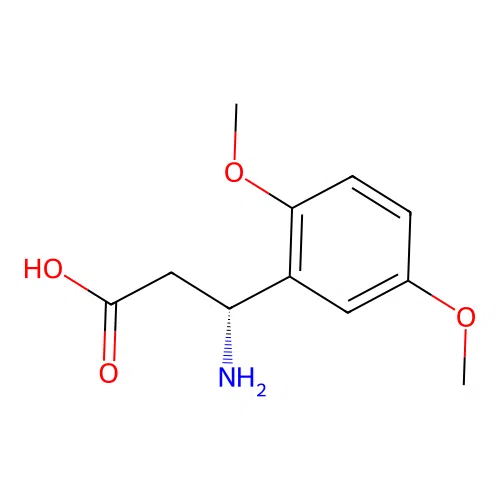 (R)-3-Amino-3-(2,5-dimethoxyphenyl)propanoic acid structure