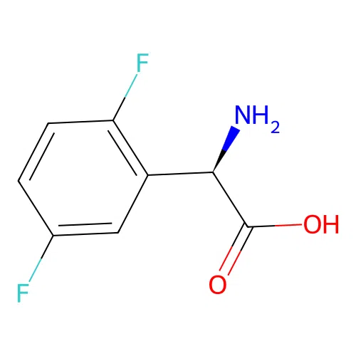 (R)-2-Amino-2-(2,5-difluorophenyl)acetic acid structure