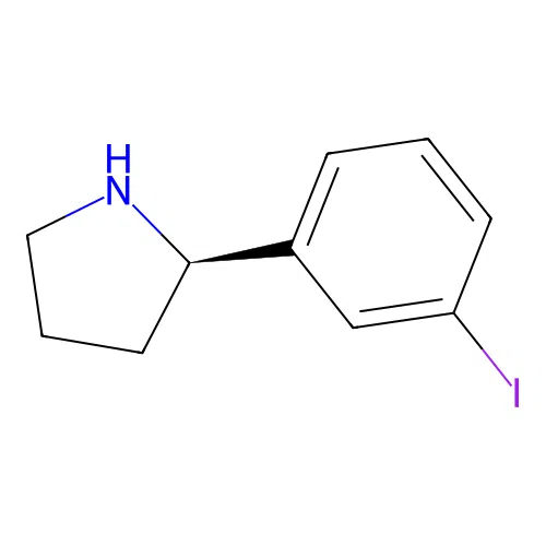 (R)-2-(3-Iodophenyl)pyrrolidine structure