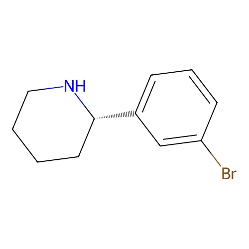 (S)-2-(3-Bromophenyl)piperidine structure