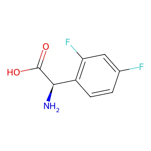 (R)-2-Amino-2-(2,4-difluorophenyl)acetic acid structure