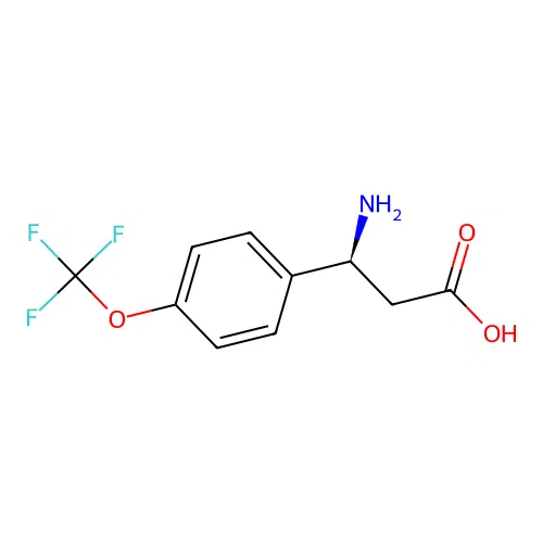 (S)-3-Amino-3-(4-(trifluoromethoxy)phenyl)propanoic acid structure