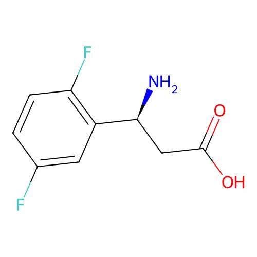 (3S)-3-amino-3-(2,5-difluorophenyl)propanoic Acid structure