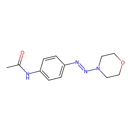 N-[4-(4-morpholinylazo)phenyl]acetamide structure