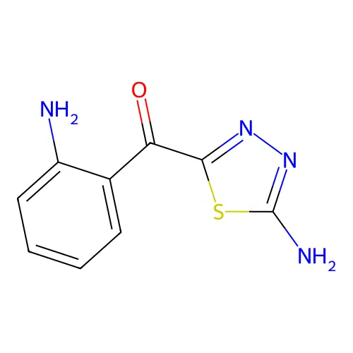 5-(2-Aminobenzoyl)-1,3,4-thiadiazol-2-amine structure