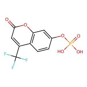 4-Trifluoromethylcoumarin phosphate structure