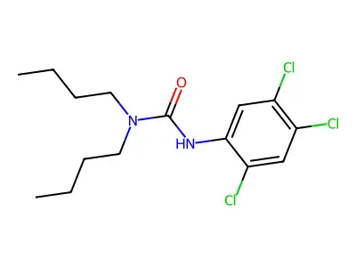 1,1-Dibutyl-3-(2,4,5-trichlorophenyl)urea structure