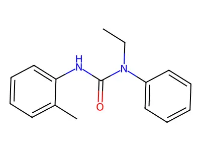 1-Ethyl-1-phenyl-3-(O-tolyl)urea structure
