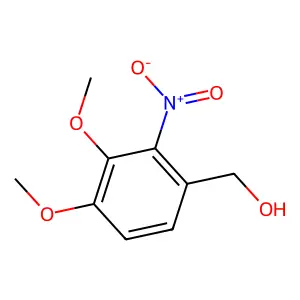 (3,4-Dimethoxy-2-nitrophenyl)methanol structure
