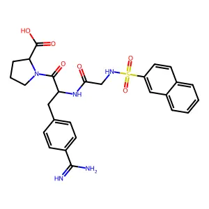 Nalpha-(2-Naphthylsulfonylglycyl)-4-amidinophenylalanylproline structure