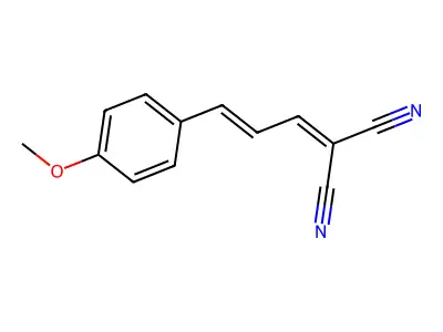 2-[3-(4-Methoxyphenyl)prop-2-enylidene]propanedinitrile structure