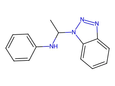 alpha-Methyl-N-phenyl-1H-benzotriazole-1-methanamine structure