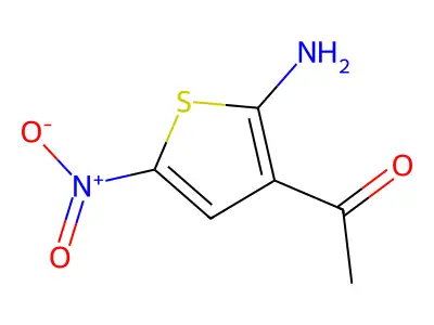 Ethanone, 1-(2-amino-5-nitro-3-thienyl)- structure