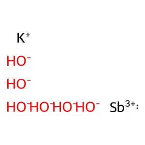 Potassium hexahydroxoantimonate structure
