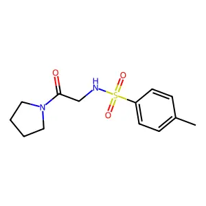 4-Methyl-N-(2-oxo-2-pyrrolidin-1-yl-ethyl)-benzenesulfonamide structure