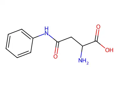 2-Amino-4-anilino-4-oxobutanoic acid structure