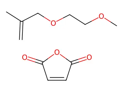 Polyoxyethylene (2-methyl-2-propenyl) methyl diether-maleic anhydride copolymer structure
