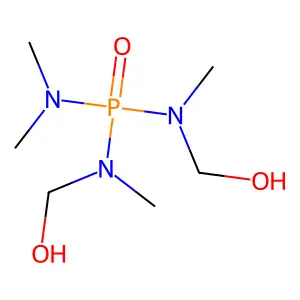 Phosphoric triamide, N,N'-bis(hydroxymethyl)-N,N',N'',N''-tetramethyl- structure