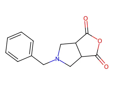 5-Benzyl-tetrahydro-furo[3,4-c]pyrrole-1,3-dione structure