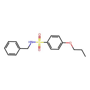 N-benzyl-4-propoxybenzenesulfonamide structure