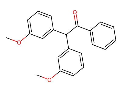 Ethanone, 2,2-bis(3-methoxyphenyl)-1-phenyl- structure
