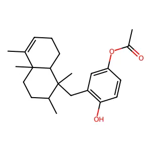 Avarol monoacetate structure