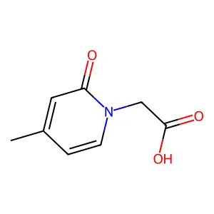 2-(4-Methyl-2-oxo-1,2-dihydropyridin-1-yl)acetic acid structure