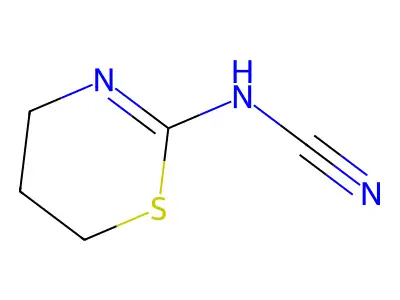 N-(1,3-thiazinan-2-yliden)cyanamide structure