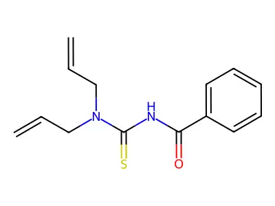 N,N-diallyl-N'-benzoylthiourea structure