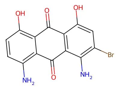 9,10-Anthracenedione, 1,8-diaminobromo-4,5-dihydroxy- structure