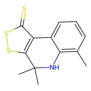 4,4,6-trimethyl-4,5-dihydro-1H-[1,2]dithiolo[3,4-c]quinoline-1-thione structure