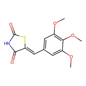 5-(3,4,5-Trimethoxy-benzylidene)-thiazolidine-2,4-dione structure