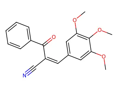 2-(Phenylcarbonyl)-3-(3,4,5-trimethoxyphenyl)prop-2-enenitrile structure