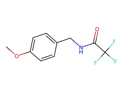 2,2,2-trifluoro-N-(4-methoxybenzyl)acetamide structure